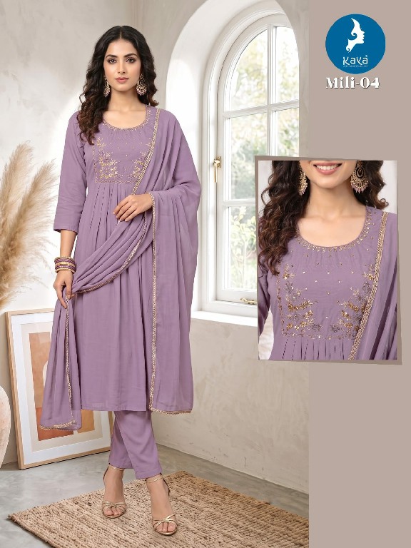 KAYA MILI WHOLESALE READYMADE MULL CHANDERI BIG SIZE GORGEOUS LOOK 3 PCS COMBO SET SUITS SUPPLIER
