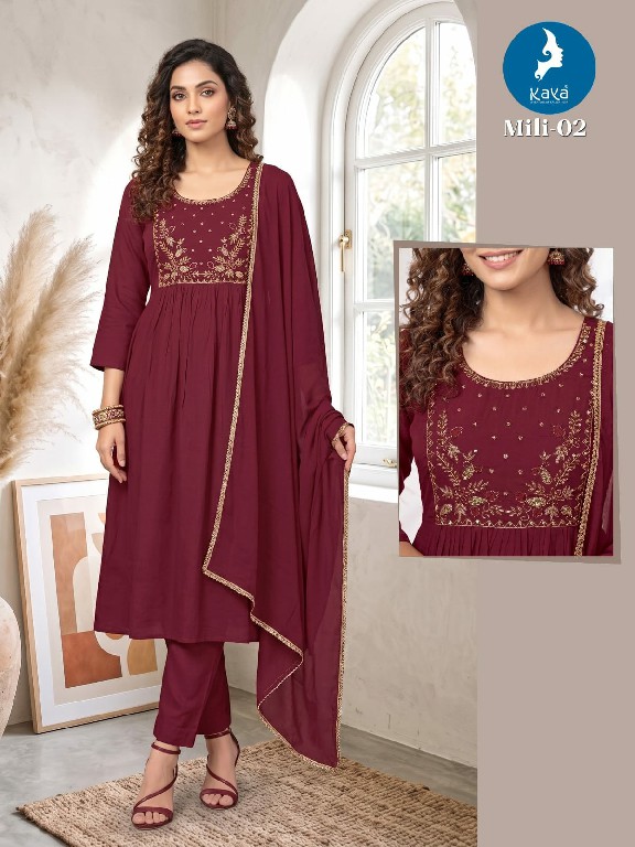 KAYA MILI WHOLESALE READYMADE MULL CHANDERI BIG SIZE GORGEOUS LOOK 3 PCS COMBO SET SUITS SUPPLIER