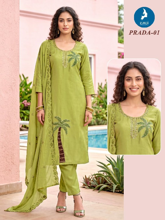 KAYA PRADA WHOLESALE READYMADE ROMAN GLASS BIG SIZE CLASSY LOOK 3 PCS COMBO SET SUITS FOR EXPORT