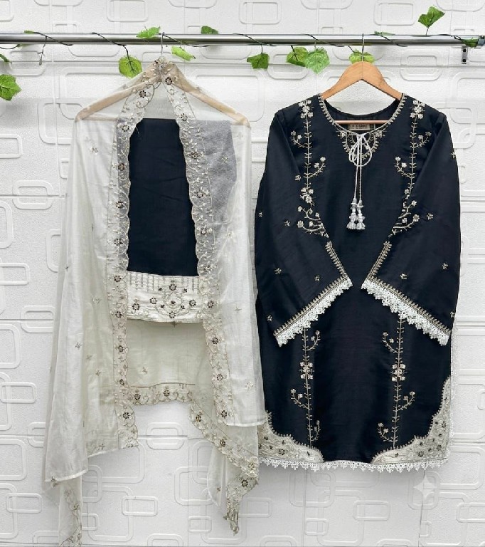 NAIMAT FASHION D.NO NFS-1211 WHOLESALE READYMADE ROMAN GLASS BEAUTIFUL DESIGNER 3 PCS COMBO SET SUITS ONLINE