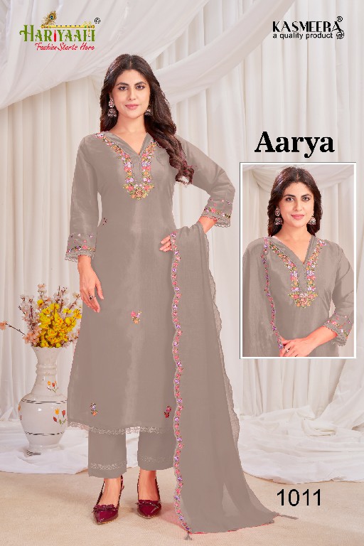 HARIYAALI AARYA WHOLESALE READYMADE MAL CHANDERI WITH WORK ELEGANCE 3 PCS COMBO SET SUITS EXPORTER