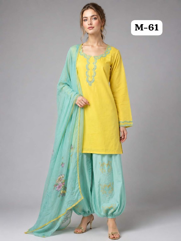 TEXTILEDEAL D.NO M-61 WHOLESALE READYMADE VISCOSE MAL BEAUTIFUL 3 PCS COMBO SET SUITS EXPORTER