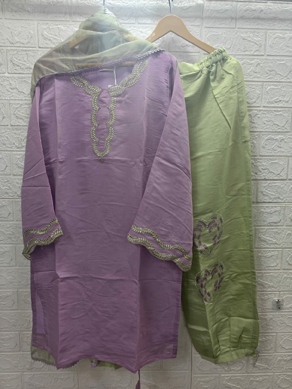 TEXTILEDEAL D.NO M-61 WHOLESALE READYMADE VISCOSE MAL BEAUTIFUL 3 PCS COMBO SET SUITS EXPORTER