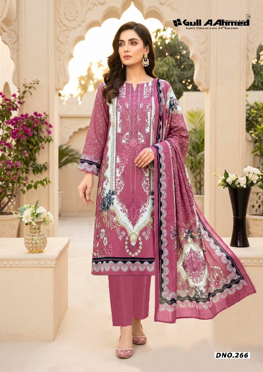 GULL AAHMED LAWN COLLECTION VOL 34 WHOLESALE PURE CAMBRIC PAKISTANI FULL STITCHED 3 PCS SUITS EXPORTER