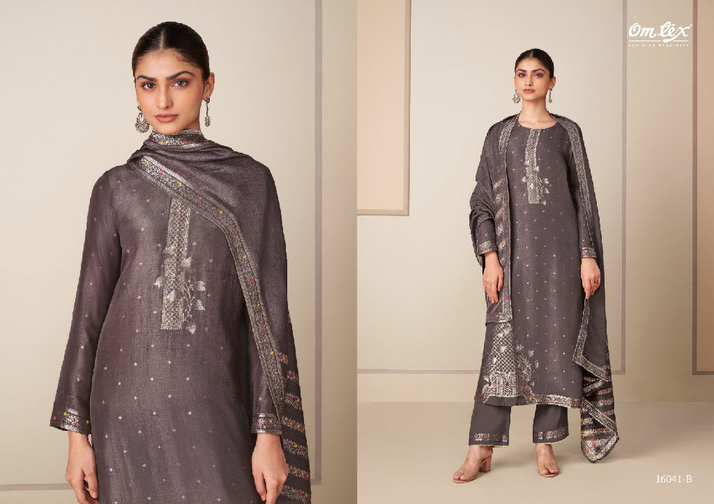 OMTEX GANDHALIKA WHOLESALE SILK JACQUARD FESTIVE LOOK UNSTITCH SALWAR SUITS SUPPLIER