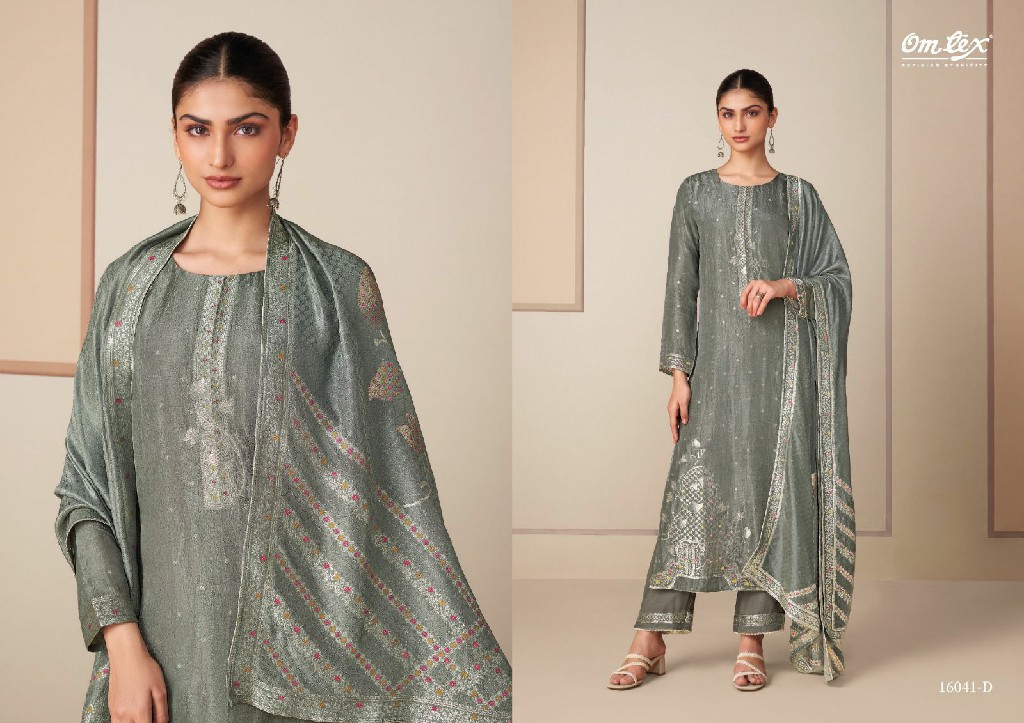 OMTEX GANDHALIKA WHOLESALE SILK JACQUARD FESTIVE LOOK UNSTITCH SALWAR SUITS SUPPLIER