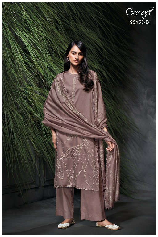 GANGA NIVYA S5153 WHOLESALE PREMIUM COTTON CLASSIC UNSTITCH SALWAR SUITS SUPPLIER