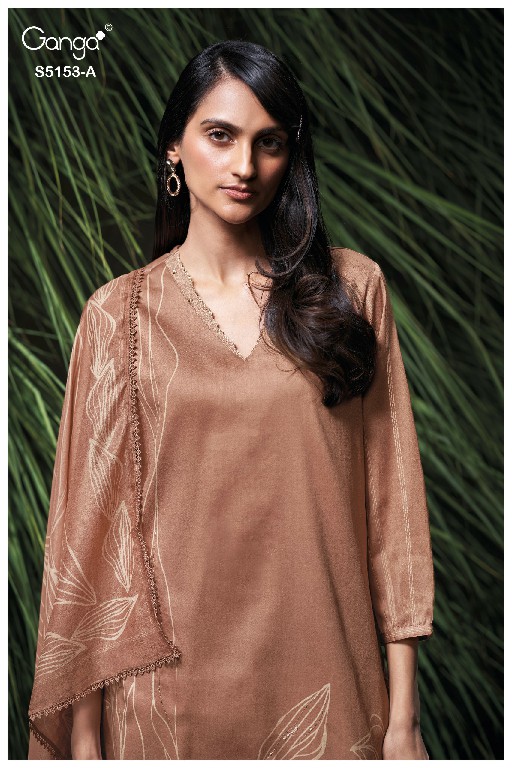 GANGA NIVYA S5153 WHOLESALE PREMIUM COTTON CLASSIC UNSTITCH SALWAR SUITS SUPPLIER