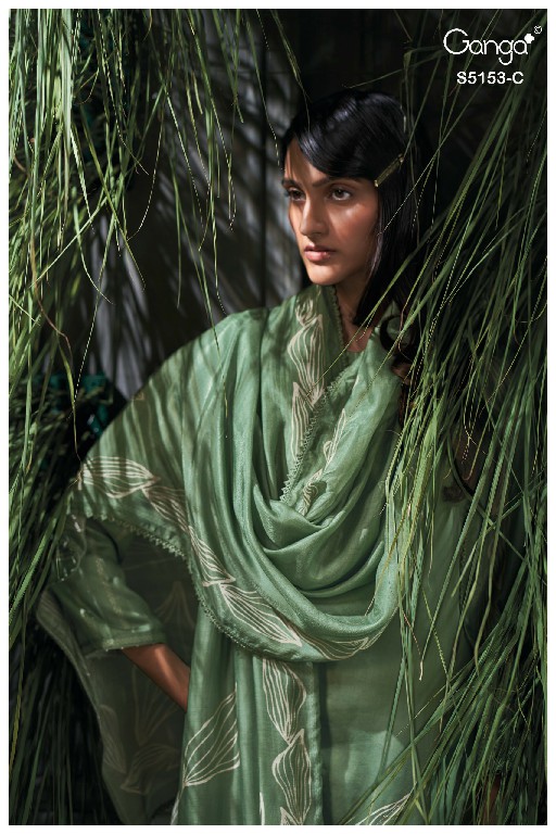 GANGA NIVYA S5153 WHOLESALE PREMIUM COTTON CLASSIC UNSTITCH SALWAR SUITS SUPPLIER