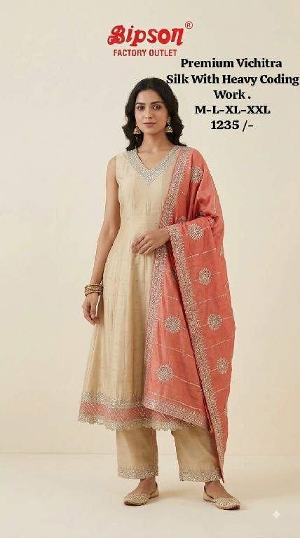 BIPSON PRESENT READYMADE PREMIUM FANCY FESTIVE WEAR 3 PCS COMBO SET SUITS EXPORTER