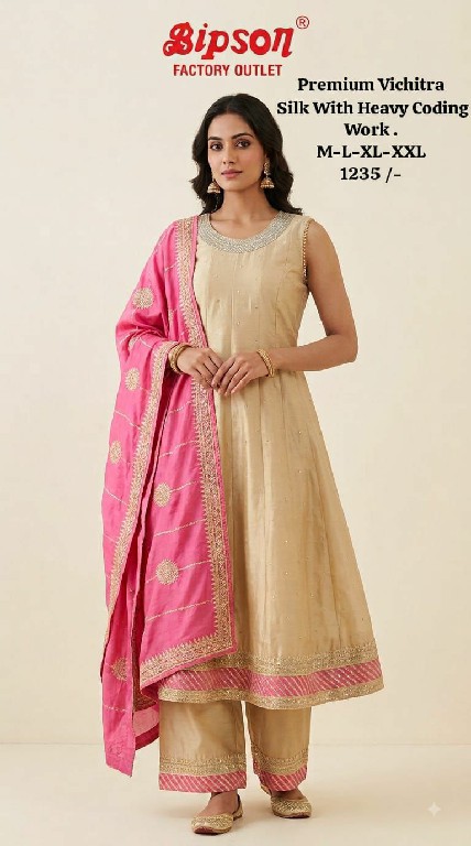 BIPSON PRESENT READYMADE PREMIUM FANCY FESTIVE WEAR 3 PCS COMBO SET SUITS EXPORTER