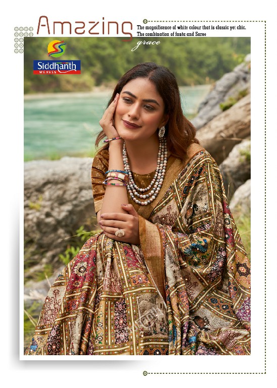 SIDDHANTH WEAVES KACCHI MIRROR WHOLESALE SOFT TUSSER SILK MIRROR WORK AMAZING SAREES FOR WOMEN SUPPLIER