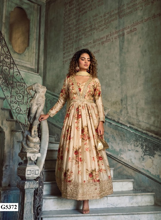 MAHOTSAV SANAAYA WHOLESALE READYMADE REAL CHINON SILK PARTY WEAR GOWN WITH DUPATTA FOR EXPORT