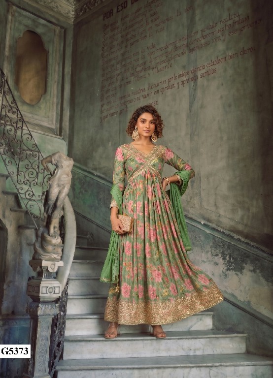 MAHOTSAV SANAAYA WHOLESALE READYMADE REAL CHINON SILK PARTY WEAR GOWN WITH DUPATTA FOR EXPORT
