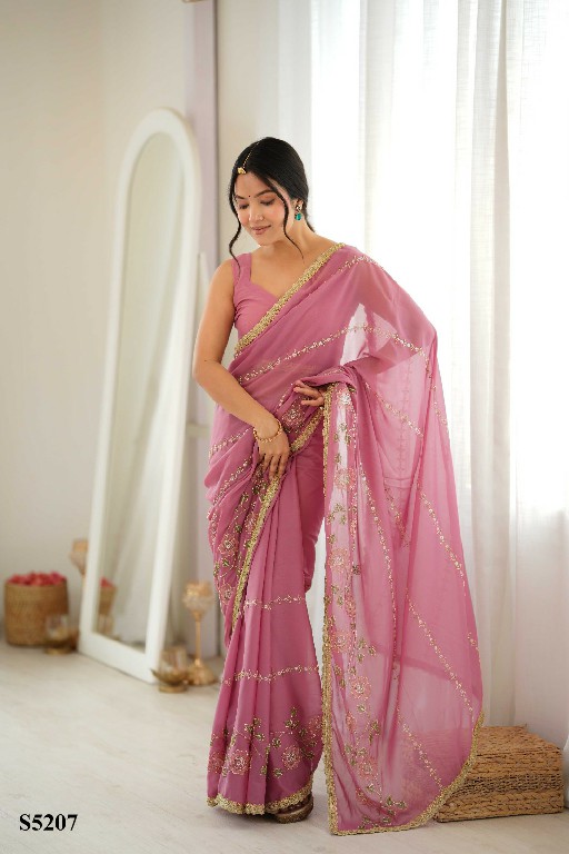MAHOTSAV EVIE WHOLESALE STAR GEORGETTE OCCASION WEAR SAREES FOR WOMEN EXPORTER