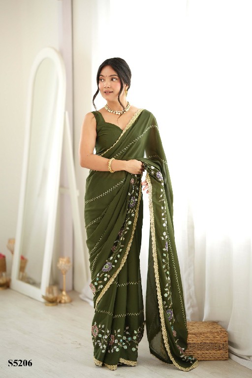 MAHOTSAV EVIE WHOLESALE STAR GEORGETTE OCCASION WEAR SAREES FOR WOMEN EXPORTER