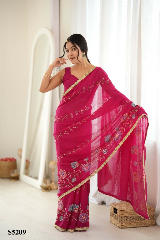 MAHOTSAV EVIE WHOLESALE STAR GEORGETTE OCCASION WEAR SAREES FOR WOMEN EXPORTER