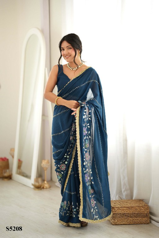 MAHOTSAV EVIE WHOLESALE STAR GEORGETTE OCCASION WEAR SAREES FOR WOMEN EXPORTER