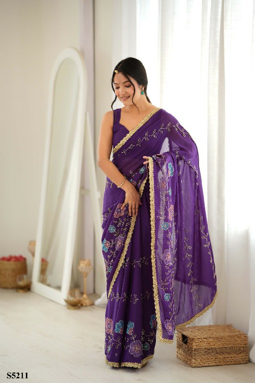 MAHOTSAV EVIE WHOLESALE STAR GEORGETTE OCCASION WEAR SAREES FOR WOMEN EXPORTER