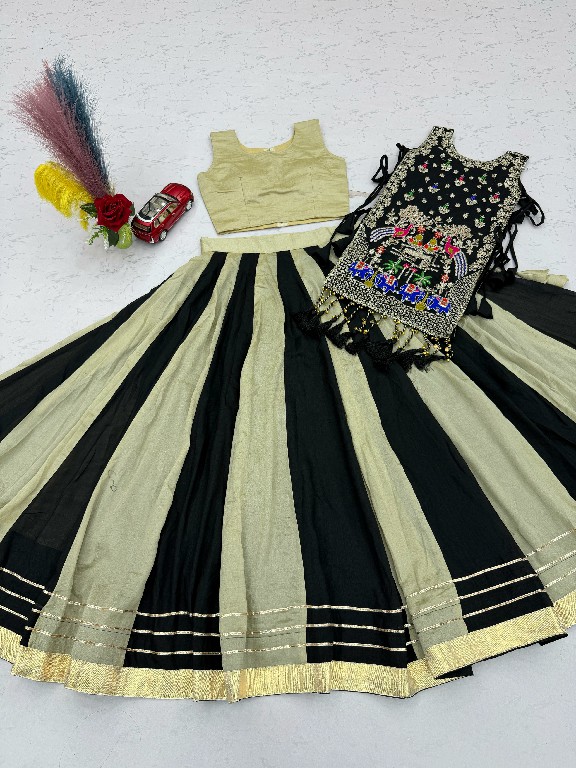 PRISHA CREATION D.NO PC-579A WHOLESALE READYMADE VICHITRA SILK FESTIVE SPECIAL LEHENGA CHOLI FOR EXPORT