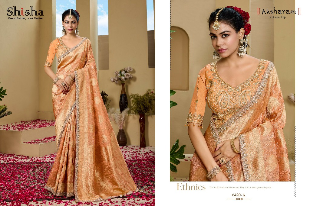 SHISHA KUM KUM VOL 10 WHOLESALE PREMIUM TISSUE SILK FESTIVE WEAR INDIAN SAREES FOR WOMEN ONLINE