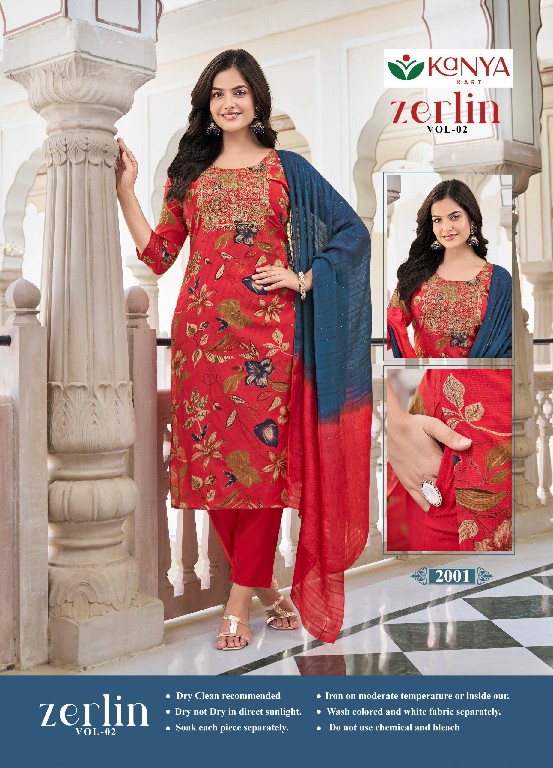 KANYA KART ZERLIN VOL 2 WHOLESALE READYMADE BERLIN FANCY 3 PCS SUITS ONLINE