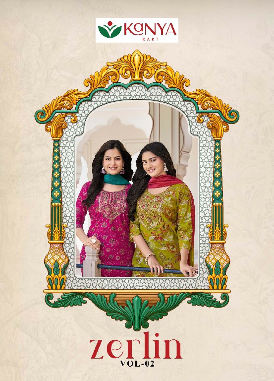 KANYA KART ZERLIN VOL 2 WHOLESALE READYMADE BERLIN FANCY 3 PCS SUITS ONLINE
