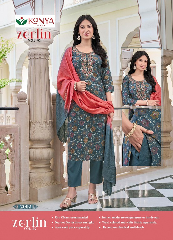KANYA KART ZERLIN VOL 2 WHOLESALE READYMADE BERLIN FANCY 3 PCS SUITS ONLINE