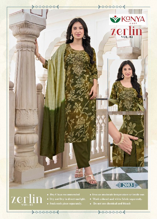 KANYA KART ZERLIN VOL 2 WHOLESALE READYMADE BERLIN FANCY 3 PCS SUITS ONLINE