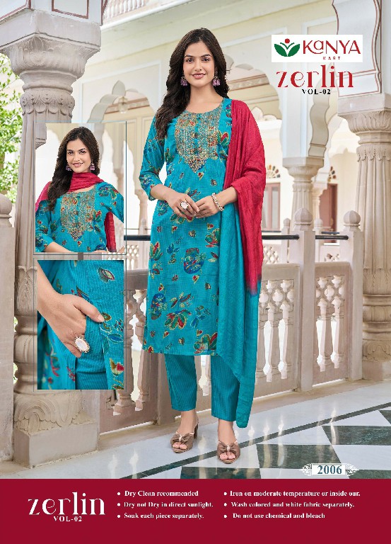 KANYA KART ZERLIN VOL 2 WHOLESALE READYMADE BERLIN FANCY 3 PCS SUITS ONLINE