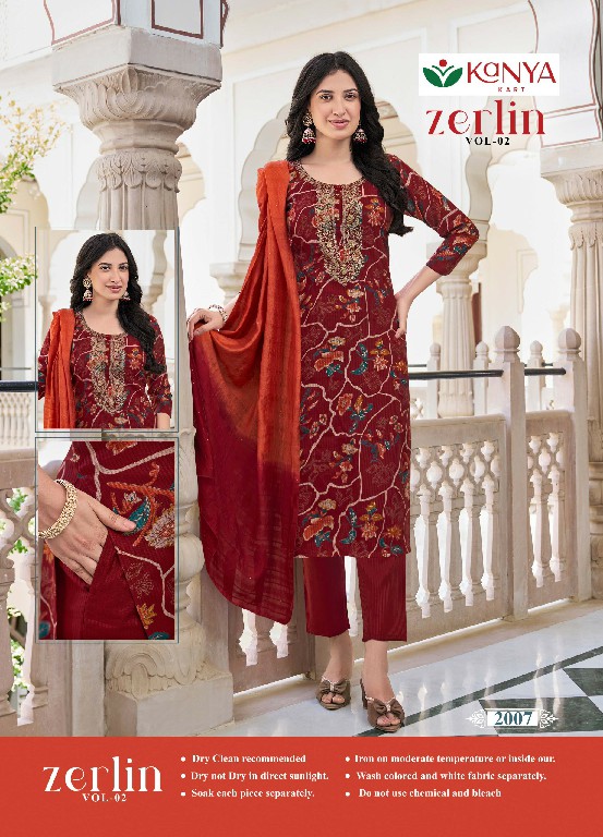 KANYA KART ZERLIN VOL 2 WHOLESALE READYMADE BERLIN FANCY 3 PCS SUITS ONLINE