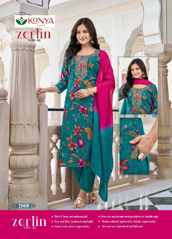 KANYA KART ZERLIN VOL 2 WHOLESALE READYMADE BERLIN FANCY 3 PCS SUITS ONLINE