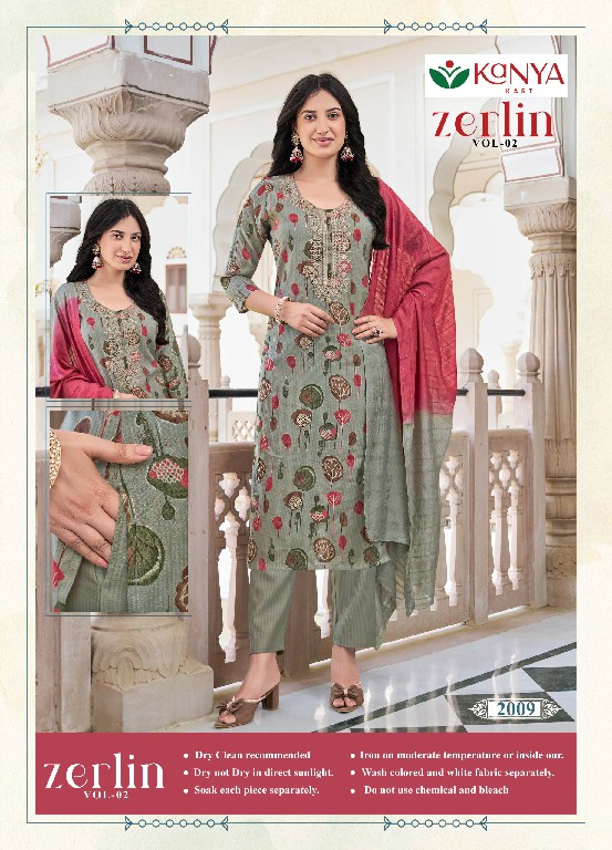 KANYA KART ZERLIN VOL 2 WHOLESALE READYMADE BERLIN FANCY 3 PCS SUITS ONLINE