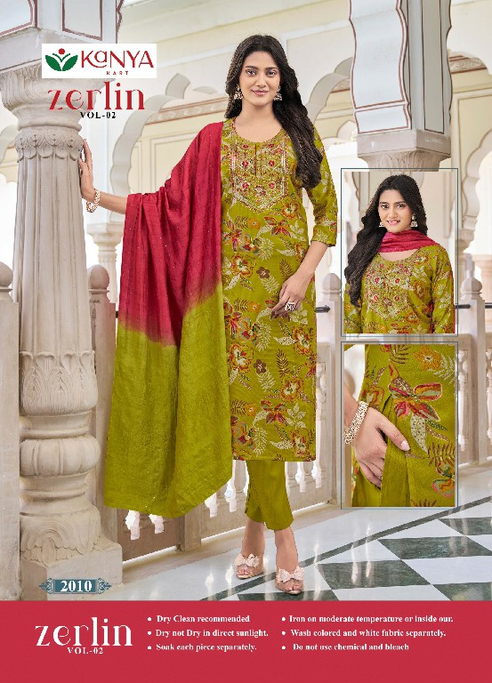 KANYA KART ZERLIN VOL 2 WHOLESALE READYMADE BERLIN FANCY 3 PCS SUITS ONLINE