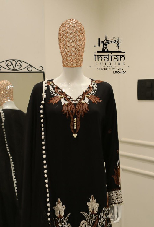 INDIAN CULTURE D.NO LRC-401 WHOLESALE READYMADE COTTON RAYON UNIQUE DESIGN 3 PCS SUITS EXPORTER