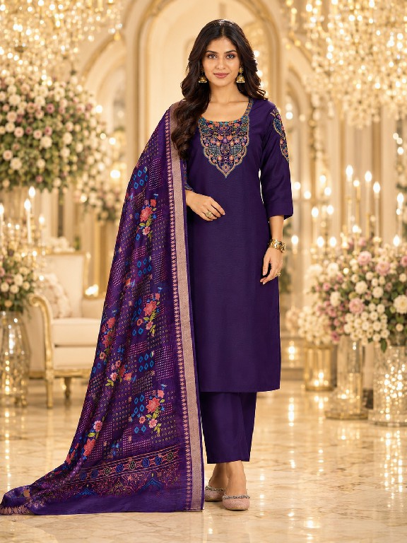 TEXTILEDEAL KUHU VOL 1 D.NO 5248-5249 WHOLESALE READYMADE VERTICAN BEAUTIFUL 3 PCS COMBO SET SUITS EXPORTER