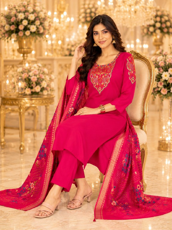 TEXTILEDEAL KUHU VOL 1 D.NO 5248-5249 WHOLESALE READYMADE VERTICAN BEAUTIFUL 3 PCS COMBO SET SUITS EXPORTER