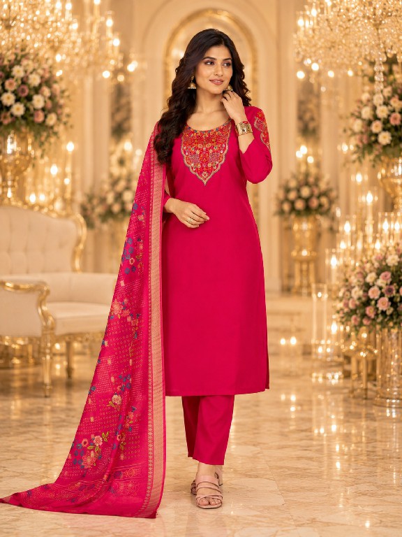 TEXTILEDEAL KUHU VOL 1 D.NO 5248-5249 WHOLESALE READYMADE VERTICAN BEAUTIFUL 3 PCS COMBO SET SUITS EXPORTER