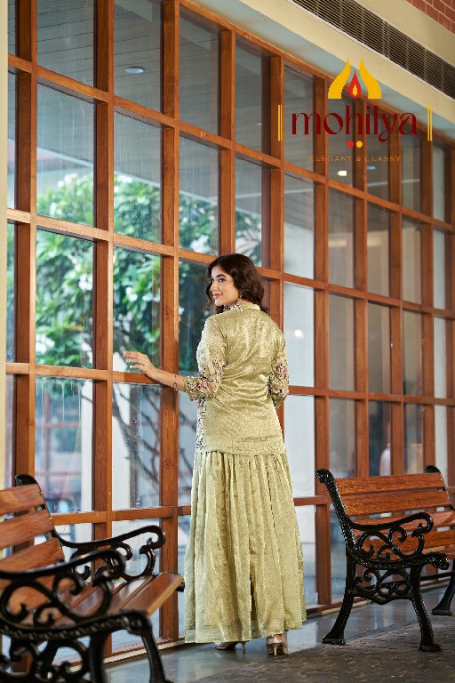 MOHILYA D.NO 268 WHOLESALE READYMADE KALANDARI TISSUE BUTTI FESTIVE WEAR CORD SET FOR EXPORT