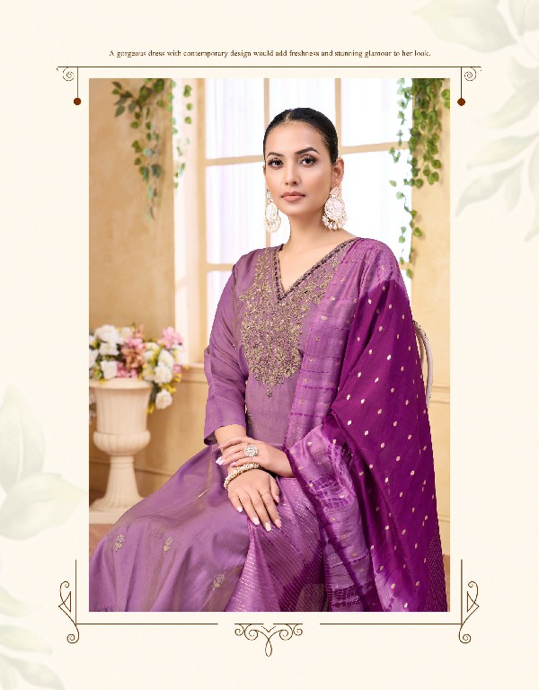 VIR RUHI VOL 1 WHOLESALE READYMADE SIMMER WITH WORK FANCY 3 PCS SUITS EXPORTER