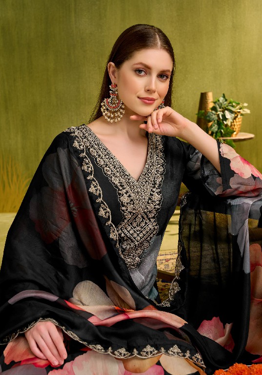 ALOK SUIT FLORA BELLE WHOLESALE MUSLIN DESIGNER PRINT WITH WORK UNSTITCH SALWAR SUITS FOR EXPORT