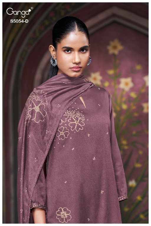 GANGA PAMELA S5054 WHOLESALE PREMIUM COTTON FANCY DESIGN UNSTITCH SALWAR SUITS SUPPLIER