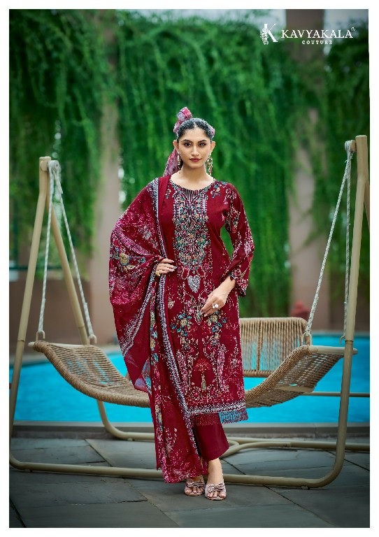 KAVYAKALA COUTURE RIHAANA VOL 17 WHOLESALE LAWN COTTON UNSTITCH FANCY SALWAR SUITS SUPPLIER