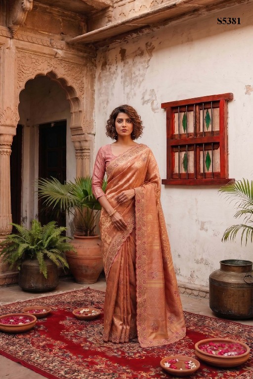 MAHOTSAV ISHYA WHOLESALE BANARASI SILK DESIGNER HAND WORK SAREES FOR WOMEN ONLINE