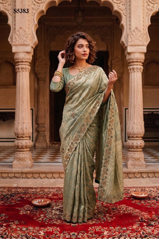 MAHOTSAV ISHYA WHOLESALE BANARASI SILK DESIGNER HAND WORK SAREES FOR WOMEN ONLINE