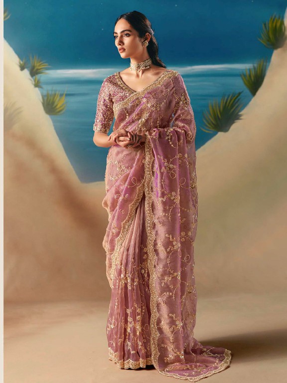 TEXTILEDEAL D.NO KD-641 WHOLESALE FENDY SILK HEAVY PARTY WEAR SAREES FOR WOMEN EXPORTER