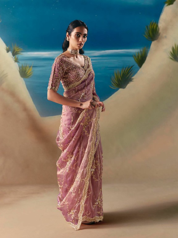 TEXTILEDEAL D.NO KD-641 WHOLESALE FENDY SILK HEAVY PARTY WEAR SAREES FOR WOMEN EXPORTER