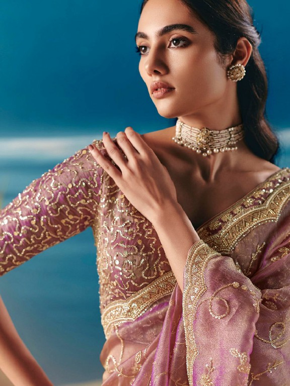 TEXTILEDEAL D.NO KD-641 WHOLESALE FENDY SILK HEAVY PARTY WEAR SAREES FOR WOMEN EXPORTER