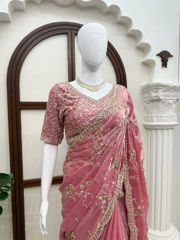 TEXTILEDEAL D.NO KD-641 WHOLESALE FENDY SILK HEAVY PARTY WEAR SAREES FOR WOMEN EXPORTER