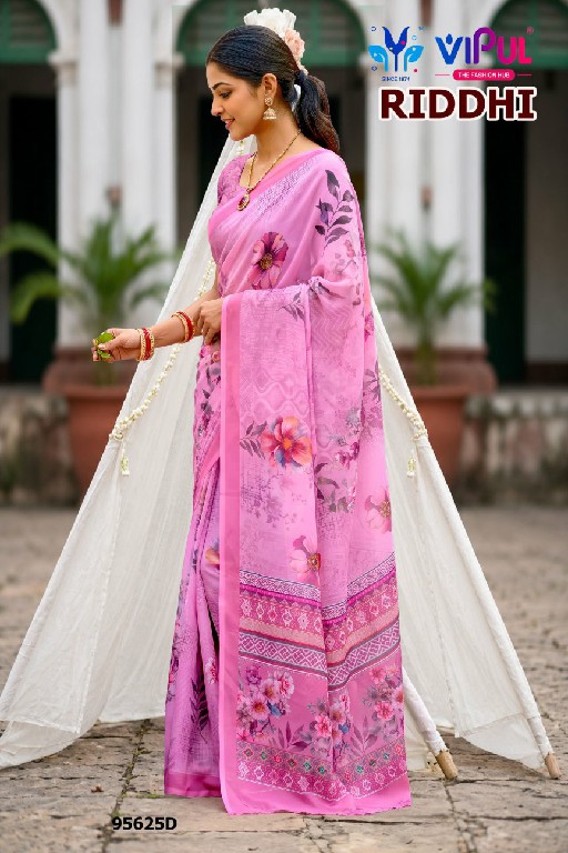VIPUL RIDDHI VOL 26 D.NO 95625 WHOLESALE WEIGHTLESS FABRIC PRETTY LOOK INDIAN SAREES FOR WOMEN SUPPLIER